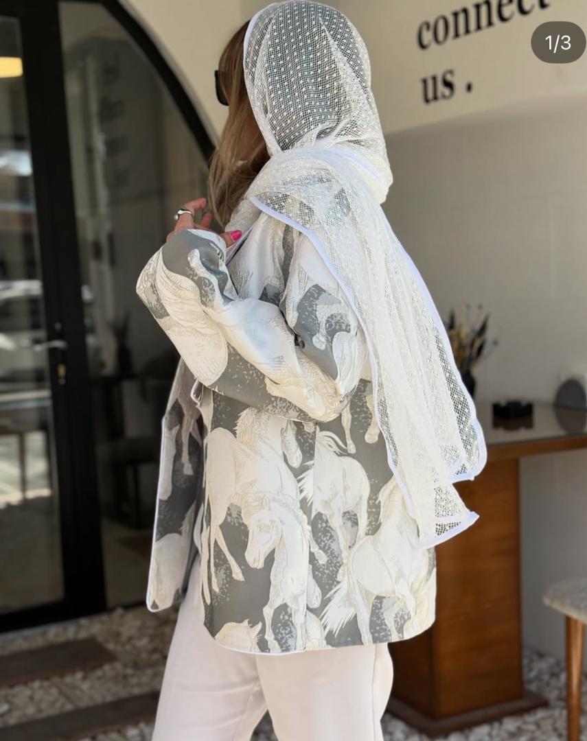 مانتو کتی ژاکارد